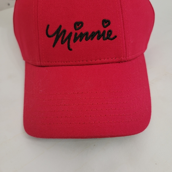 Child's Disney Red Minnie Mouse Snapback Cap w/Ears and Polka Dot Bow - Picture 4 of 12